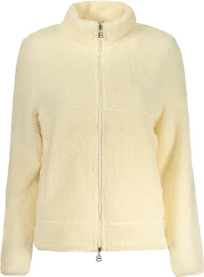 Produktbild von Beiges Damen-Sweatshirt mit Reißverschluss und Applikation