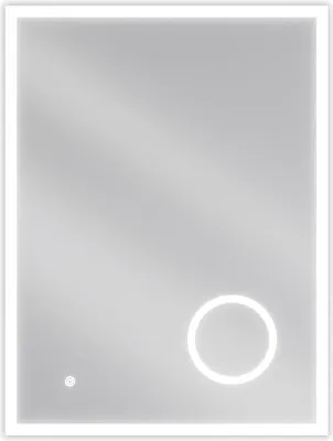 Immagine prodotto di Mexen Kala specchio da bagno retroilluminato con specchietto cosmetico 60 x 80 cm, LED 6000K, anti-appannamento