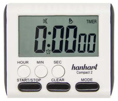 Produktbild von Hanhart Kurzzeitmesser Stoppuhr Countdown Alarm Magnet Clip 77mm für Industrie Labor