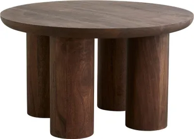 Produktbild von FURNLUX Couchtisch Helin Braun 70cm / Hauptfarbe: Braun / Abmessungen: 70 x 70 x 40 cm