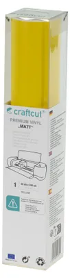 Produktbild von craftcut Premim Vinyl matt- 33 x 244 cm - Yellow