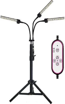 Produktbild von Pflanzenlampe Pflanzenlampe 3/4 Köpfe,3 Lichtfarbe Modi,Timer,mit Stativständer