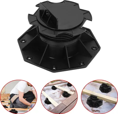 Immagine prodotto di Aopunly piedistalli regolabili piedistalli regolabili piedistalli regolabili in altezza per Vetroceramica, cemento, lastre di pietra 60-140mm 20 pezzi