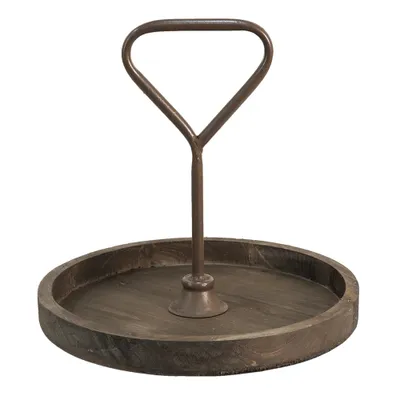 Obrázok produktu pre Clayre & Eef Etagere 33 cm hnedé drevo