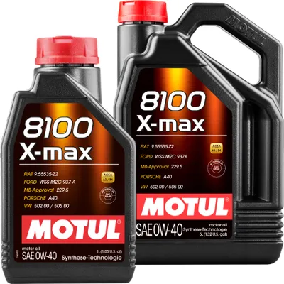 Produktbild von MOTUL PKW 8100 X-max 0W-40 Hochleistungsmotorenöl 5+1 Liter