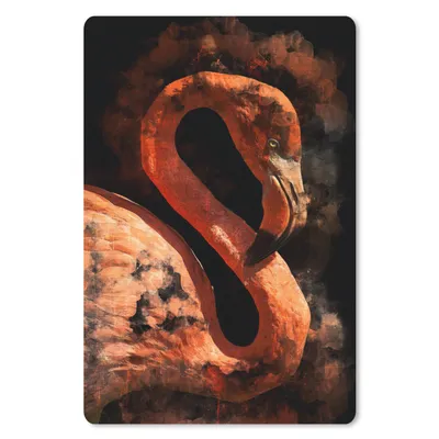 Produktbild von MuchoWow® Mauspad Mousepad Porträt - Rosa - Flamingo 40x60 cm - Mousepads - Maus Mat - Pad - Mausunterlage - Schreibtisch Accesoire