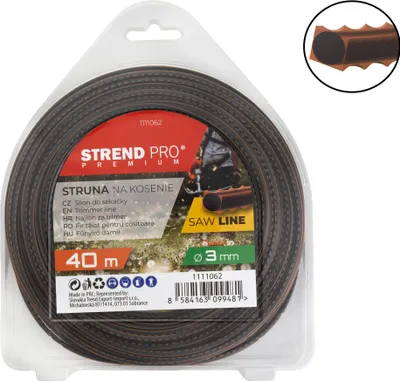 Produktbild von Trimmerfaden Strend Pro Premium SawLine 3 mm, L- 40 m, gezahnt