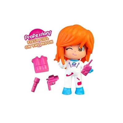 Obrázok produktu pre PINYPON PROFESSIONS PRVÁ ŽENA ASTRONAUT s dvojitým výrazom tváre! Vrátane FAMOUS príslušenstva
