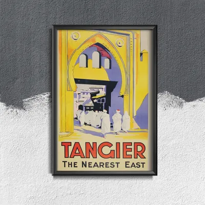 Produktbild von Poster - Canvas - Leinwand - 29,7 cm x 42 cm - Morocoo Tangier
