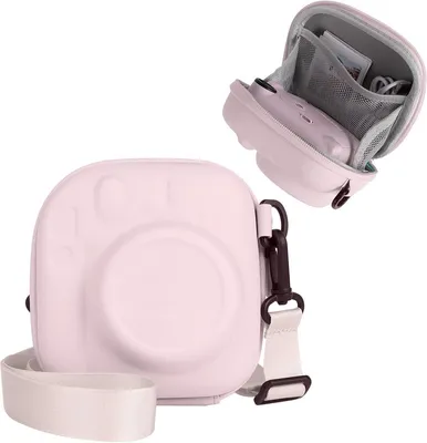 Produktbild von Fujifilm Instax Mini Kameratasche – EVA Schutztasche mit Schultergurt, Rosa