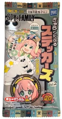 Produktbild von Takara Tomy | Kaugummi Mit Aufkleber Anime Spy × Family - 4g - Süßer Geschmack - Sammlerstück - Fruchtig
