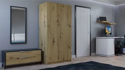 Produktbild von Kleiderschrank SD-90 Eiche Artisan