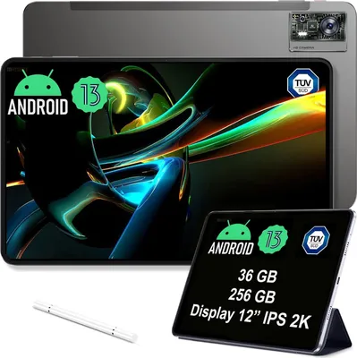 Produktbild von OUKITEL OT5 Tablet 12 Inch 256GB 11000mAh Battery 2K IPS Screen Helio G99 Processor 16+5MP Cameras Android 13 Dual SIM 5G WiFi OTG GPS (Black)