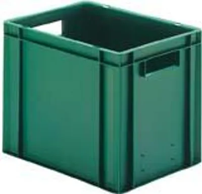 Productafbeelding van LA KA PE Transportkasten, groen, L400 x B300 x H320 mm, wanden en bodem gesloten, PP - TK400/320-0