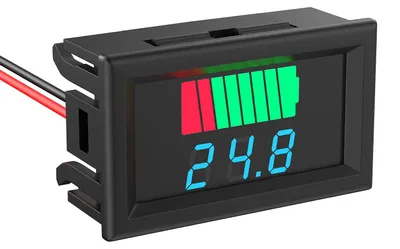Batterietester 12-72 V, 2-in-1, LED-Display, blau