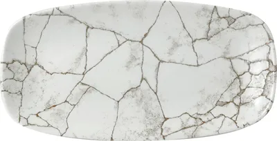 Produktbild von CHURCHILL Kintsugi Agate Grey Teller flach, Länge: 298 mm