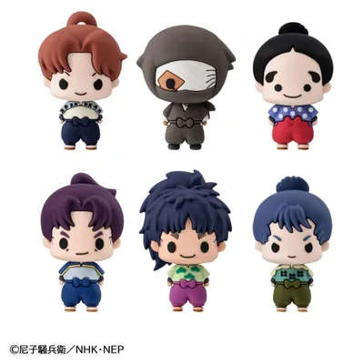 Obrázek produktu pro Sada sběratelských figurek Nintama Rantaro Chokorin, série maskotů, svazek 1, 6 cm, balení "blind box" (6 kusů)