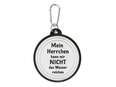 Produktbild von Hundenapf Mein Herrchen Walkies by bb-Klostermann - Faltbarer Hundenapf to go -