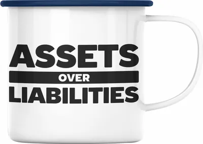 Produktbild von Trendation - Entrepreneur Emaille Tasse Entrepreneurship Geschenk Spruch Motivation Idee Sprüche (Blau)