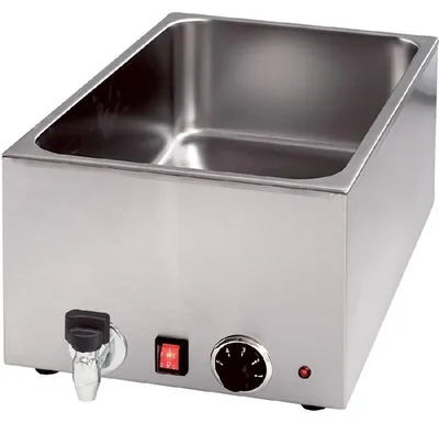 Zdjęcie produktu dla Bemar z kranem spustowym Gn1/1 wysokość 150 mm