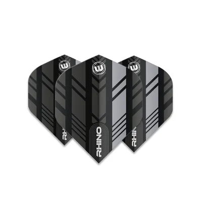 Produktbild von Winmau Dartflights Winmau Flights Rhino Schwarz & Grau 6905-194