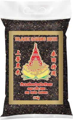 Produktbild von [ 1kg ] ROYAL THAI Schwarzer Reis / Riz Noir Cargo AAA / Black Cargo Rice