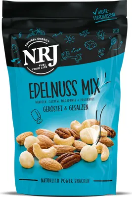 Produktbild von NRJ Edelnuss Mix geröstet & gesalzen 150g