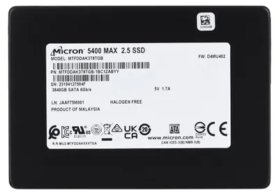 Productafbeelding van Micron 5400 MAX, 3840 GB, SATA, 2.5 inch