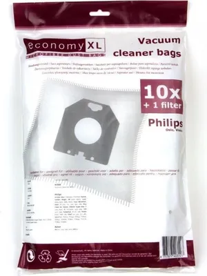 Produktbild von 10 Staubsaugerbeutel passend für Philips TC Exclusive