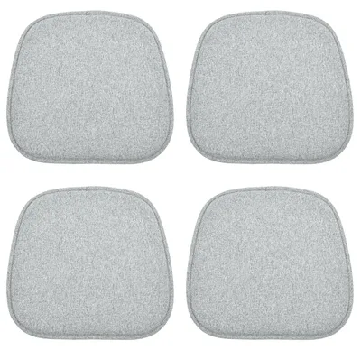 Produktbild von Sitzkissen Stuhlkissen Stuhlauflage - 41 x 39 cm - 4 Stück - Grau - Rutschfest