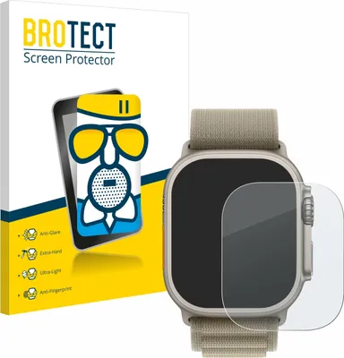 Produktbild von BROTECT Entspiegelungs Schutzglas für Apple Watch Ultra 2 (49 mm) Schutzfolie Panzer Folie Glas Display Schutz matt