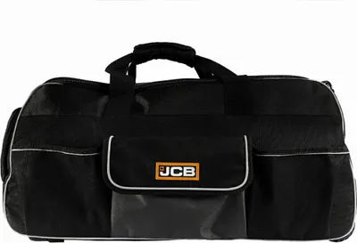 Produktbild von JCB | Werkzeugtasche mit Rollen, 64x32x30, Organizer, Aufbewahrungstasche für Schwere Werkzeuge, Werkzeugtrolley, Rollende Werkzeugtasche