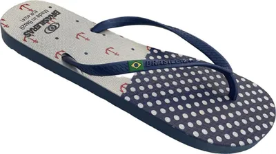 Produktbild von Brasileras Damen Flip-Flops Jack Blau Navy 40-41 EU