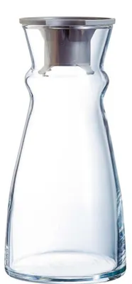 Obrázek produktu pro Skleněná karafa o objemu 62 cl s plastovým víkem - 6 kusů