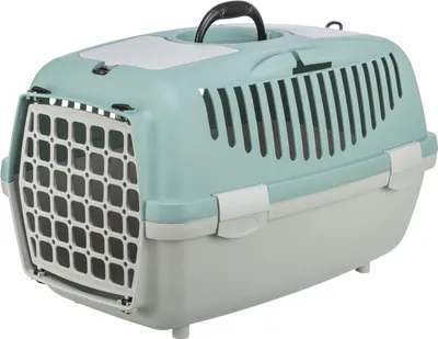 Produktbild von TRIXIE Transportbox Capri 1 & 2 - hellgrau/salbei - 37 × 34 × 55 cm