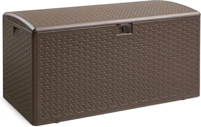 Productafbeelding van Opbergbox voor buiten, terras, 375 liter, bruin