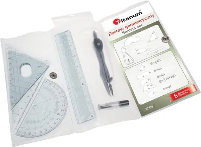 Immagine prodotto di Set geometrico di 6 elementi in astuccio Titanum