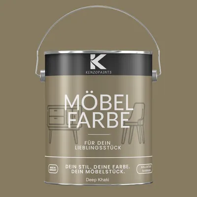 Produktbild von Kenzopaints 2,5Liter Möbelfarbe Möbellack Buntlack Farbraum - Deep Khaki