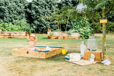 Produktbild von Plum Kinder Sand Spielzeug Sandkasten mit Aufbewahrungsbox; 25069