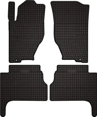 Produktbild von Gummi-Fußmatten für Kia Sorento I 2003-2009 (SUV) – 4-tlg, Schwarz, passgenau – Wielganizator SolidPRO