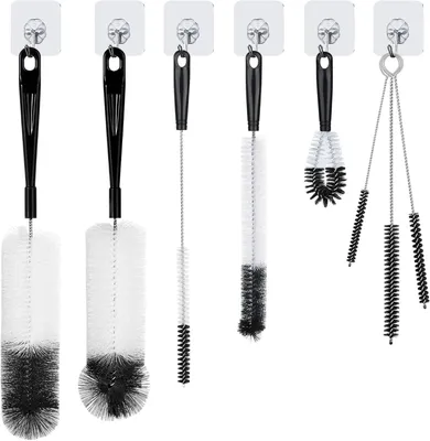 Produktbild von Set mit 8 Flaschenreinigungsbürsten für die vielseitige und gründliche Reinigung von Flaschen und Zubehör