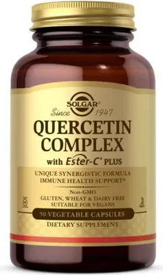Imagen del producto de Solgar Suplementos dietéticos Quercetin Complex With Ester-c, 033984023185