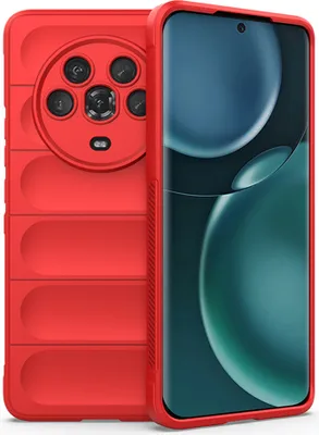 Image de Etui Honor Magic 4, Etui de protection anti-choc en TPU Silicone pour Honor Magic 4 Rouge