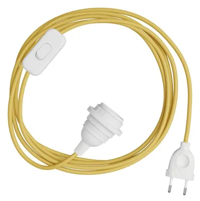 Immagine prodotto di Creative Cables - SnakeBis per paralume - Cablaggio con portalampada e cavo in tessuto colorato