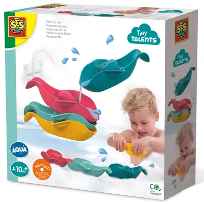 Produktbild von SES Creative Tiny Talents Fische in einer Reihe, Badetier, Junge/Mädchen, 0,5 Jahr(e), Mehrfarbig