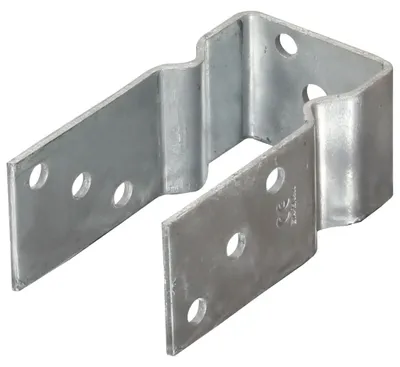 Obrázok produktu pre vidaXL Podpera stĺpikov 6 ks Strieborná 8 × 6 × 15 cm Pozinkovaná oceľ