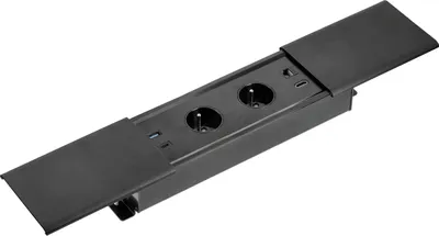 Obrázok produktu pre Zásuvka vstavaná GTV AE-PB2FPRES-20 2-zás+USBA+USBC+RJ45+HDMI čierna PRESTINO