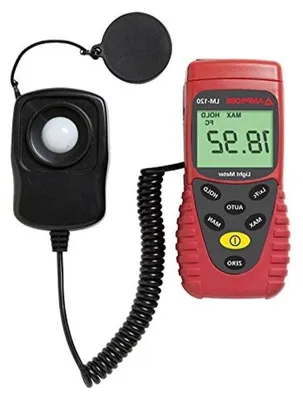 Productafbeelding van Digitale Luxmeter - Lichtmeter - Lichtmetingen Uitvoeren - Handmatige Meetbereik Selectie - 150 g - Grijs