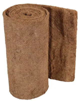Immagine prodotto di Tappeto di fibra di cocco, dimensioni 0,5 x 10 metri, spessore 8-10 mm, peso 1200 g/m², non trattato, ideale per proteggere le piante durante l'inverno e per controllare la crescita delle erbacce