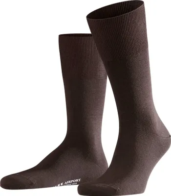 Zdjęcie produktu dla FALKE Airport Merino-Socken Herren brązowy 47-48